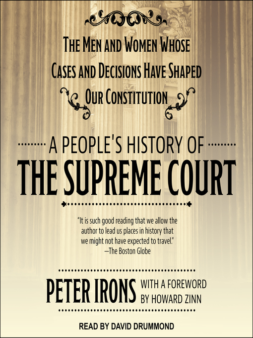 Title details for A People's History of the Supreme Court by Peter Irons - Wait list